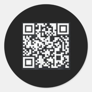 Sticker Rond Qr Trump Président Trump Dance Code Funny Uni