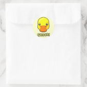 Sticker Rond Quack ! Canard (Sac)