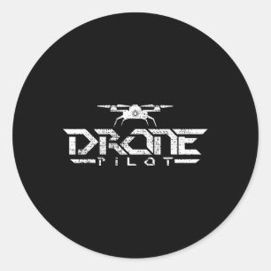 Sticker Rond Quadcopter cadeau drone