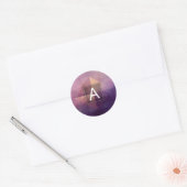 Sticker Rond Quadrant Doux | Design Minimaliste (Enveloppe)