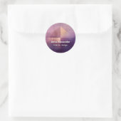 Sticker Rond Quadrant Doux | Design Minimaliste (Sac)