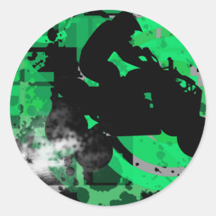 Sticker Rond quads.