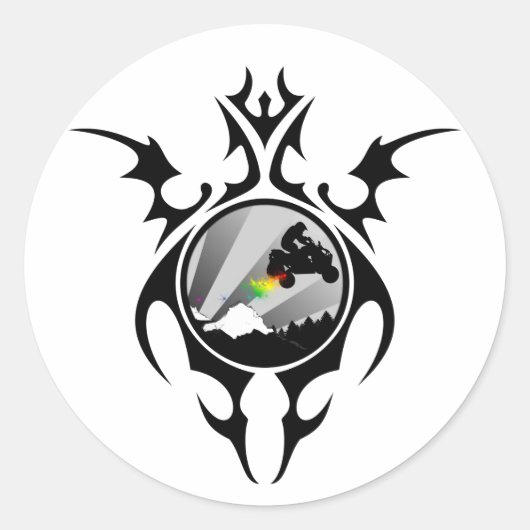 Sticker Rond quads (Devant)