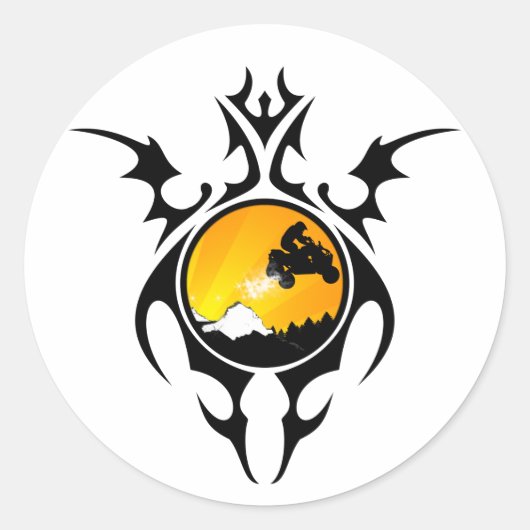 Sticker Rond quads (Devant)