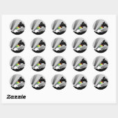 Sticker Rond quads : chemin de terre : (Feuille)