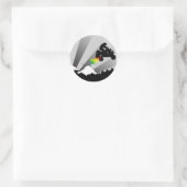 Sticker Rond quads : chemin de terre : (Sac)