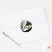 Sticker Rond quads : chemin de terre : (Enveloppe)