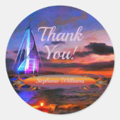 Sticker Rond Quai Merci Los Muertos 1182 (Devant)