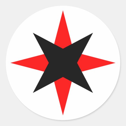 Sticker Rond Quaker Star (Devant)