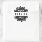 Sticker Rond Qualité la plus élevée (Sac)
