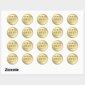 Sticker Rond Qualité optimale (Feuille)