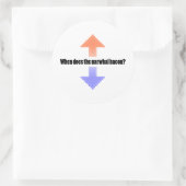 Sticker Rond Quand la balise Narwhal upvote-t-elle la question (Sac)