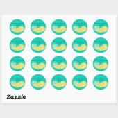 Sticker Rond Quand La Vie Vous Donne Des Citrons... (Feuille)