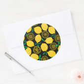Sticker Rond Quand La Vie Vous Donne Des Citrons Citron Jaune S (Enveloppe)