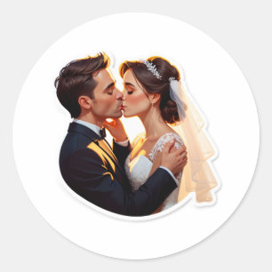Sticker Rond Quand l'amour prend le dessus