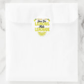 Sticker Rond Quand Life donne des citrons (ajouter sa propre co (Sac)
