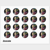 Sticker Rond Quand l'injustice devient loi, la résistance devie (Feuille)