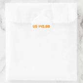 Sticker Rond Quarante cinq dollars (Sac)