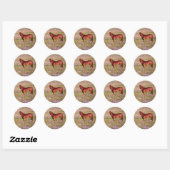 Sticker Rond quart de cheval (Feuille)