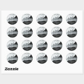 Sticker Rond Quartier du New Jersey (Feuille)