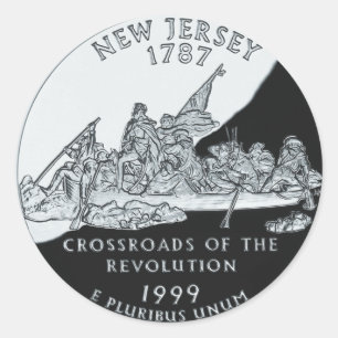 Sticker Rond Quartier du New Jersey