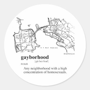 STICKER ROND QUARTIERGAY