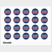 Sticker Rond Quatorzième amendement Article 3 Constitution (Feuille)