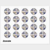 Sticker Rond quatre (Feuille)