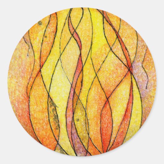 Sticker Rond Quatre éléments (Devant)