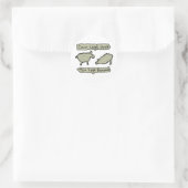 Sticker Rond Quatre pattes (Sac)