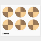 Sticker Rond Quatre Wafers (Feuille)