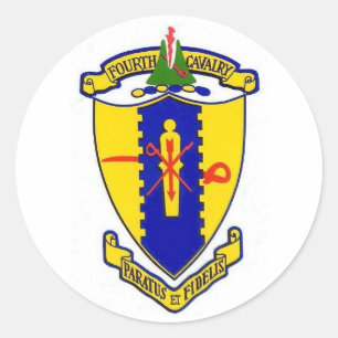 Sticker Rond Quatrième cavalerie