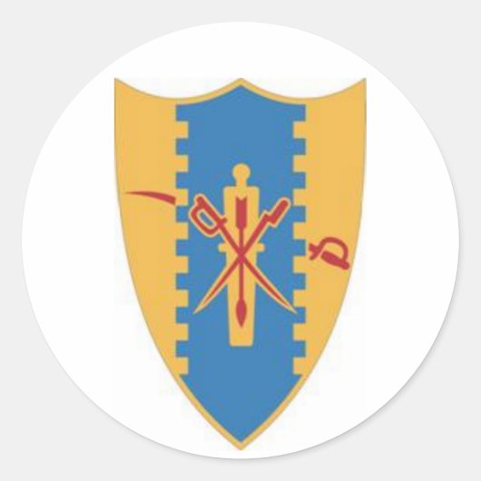Sticker Rond Quatrième crête de cavalerie (Devant)