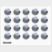 Sticker Rond Quatuor Barbershop (Feuille)