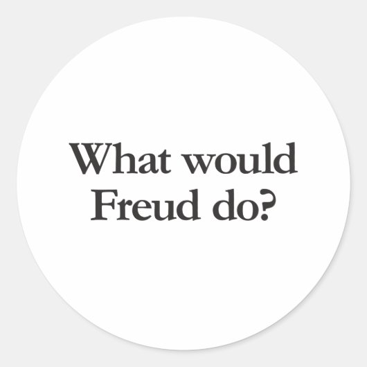 Sticker Rond que ferait freud (Devant)