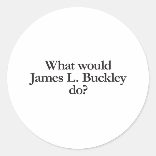 Sticker Rond que ferait james l buckley (Devant)