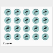 Sticker Rond Que feriez-vous...Chasseur (Feuille)