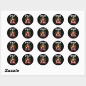 Sticker Rond Que lancerait Jésus Disc Golf Player Frisbee Di (Feuille)