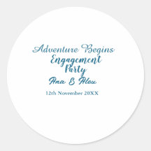 que l'aventure commence nom de la fête de fiançail