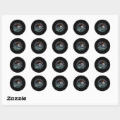 Sticker Rond Que l'aventure de 8e année commence Retro Premier (Feuille)