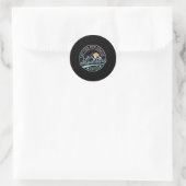 Sticker Rond Que l'aventure de 8e année commence Retro Premier (Sac)