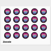 Sticker Rond Que le jeu commence  (Feuille)