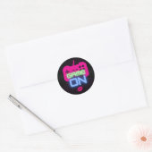 Sticker Rond Que le jeu commence  (Enveloppe)
