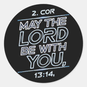 Sticker Rond Que le Seigneur soit avec vous
