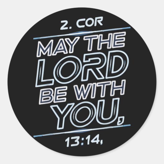 Sticker Rond Que le Seigneur soit avec vous (Devant)