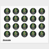 Sticker Rond Que les bêtises commencent (Feuille)
