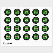 Sticker Rond Que les Shenanigans commencent (Feuille)