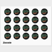 Sticker Rond Que les Shenanigans commencent Drôle de Saint-Patr (Feuille)