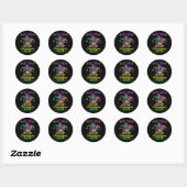 Sticker Rond Que Les Shenanigans Commencent Mardi Gras (Feuille)