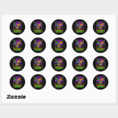 Sticker Rond Que Les Shenanigans Commencent Mardi Gras 3 (Feuille)